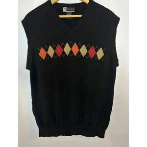 Jos A Bank Mens Leadbetter Golf Sweater Vest Lg Sleeveless Argyle Old‎ Money